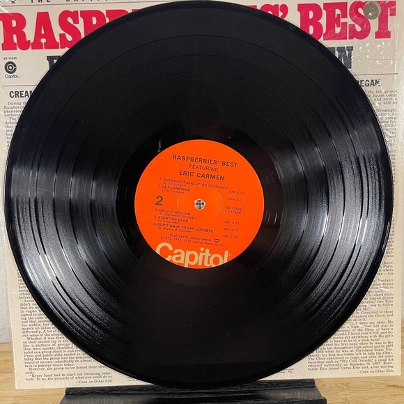 Raspberries' Best Vinyl Record Eric Carmen 1976 Capitol Records Shrink ST-11524 - Picture 7 of 11